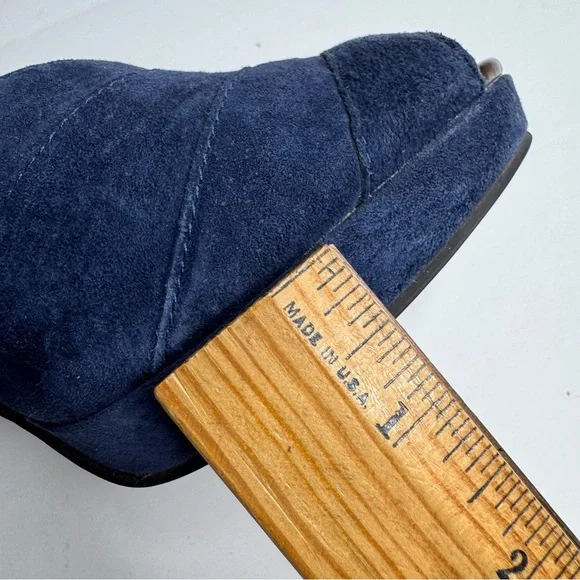 Seychelles x Corey Lynn Calter Come Get Me Platform Peep Toe Pumps Blue Copper - Picture 14 of 15